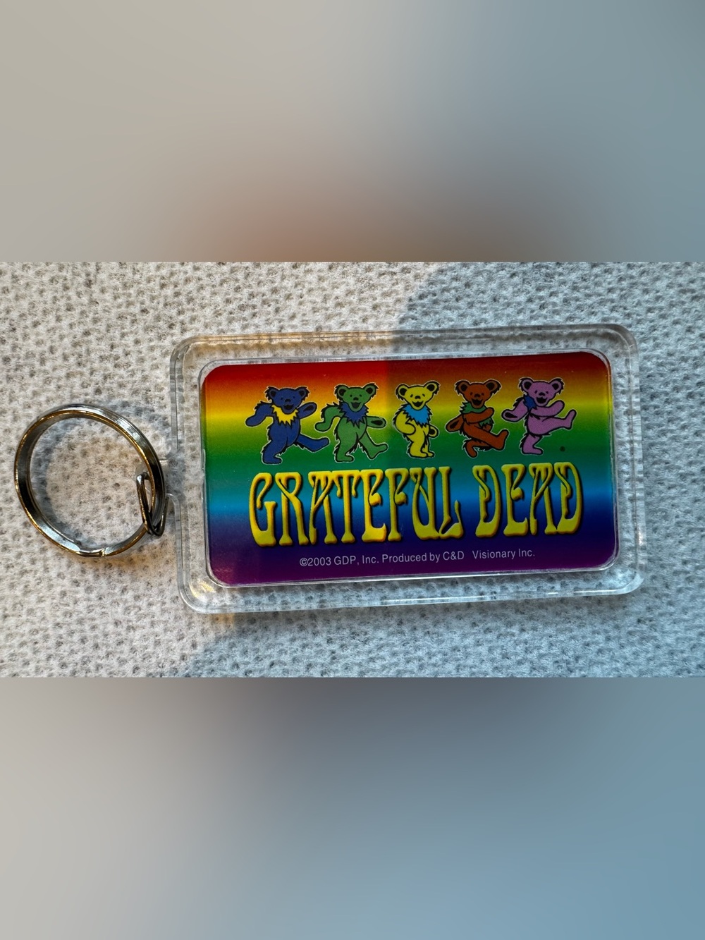 Grateful Dead Dancing Bears Keychain